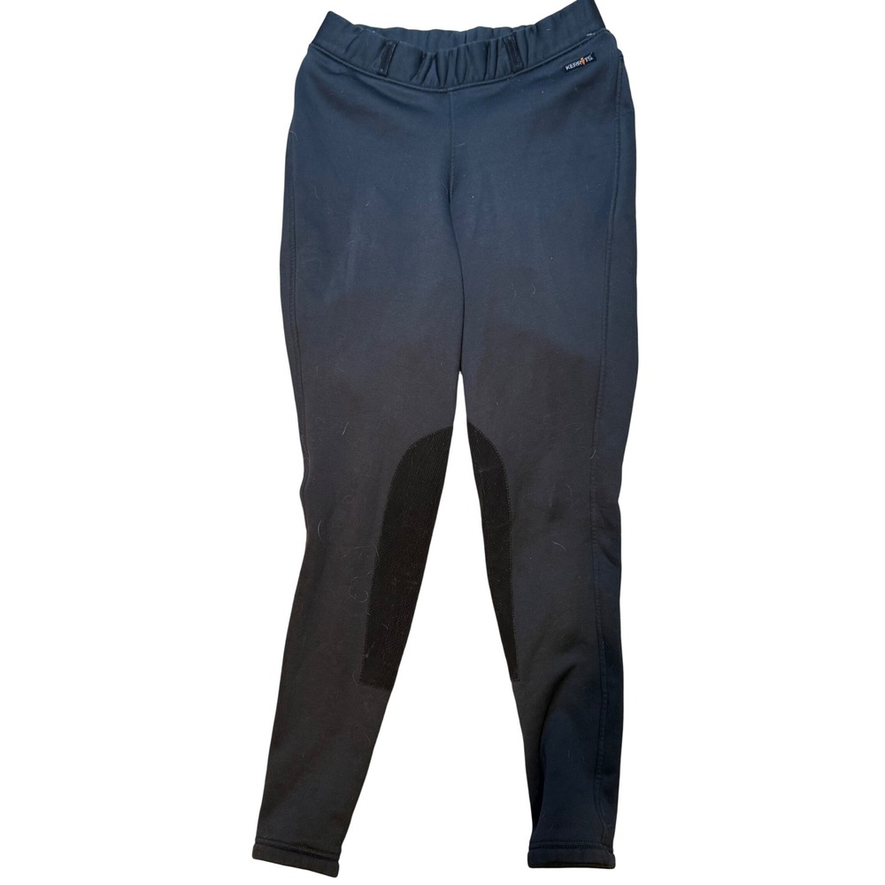Kerrits Women's Riding Pants Black Knee Patch Size M Equestrian